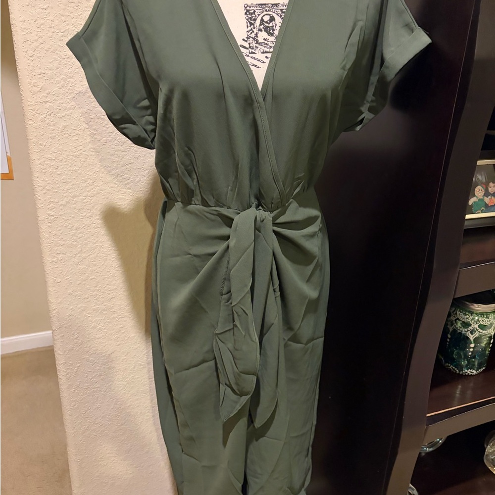 Cupshe Olive Green Maxi Dress